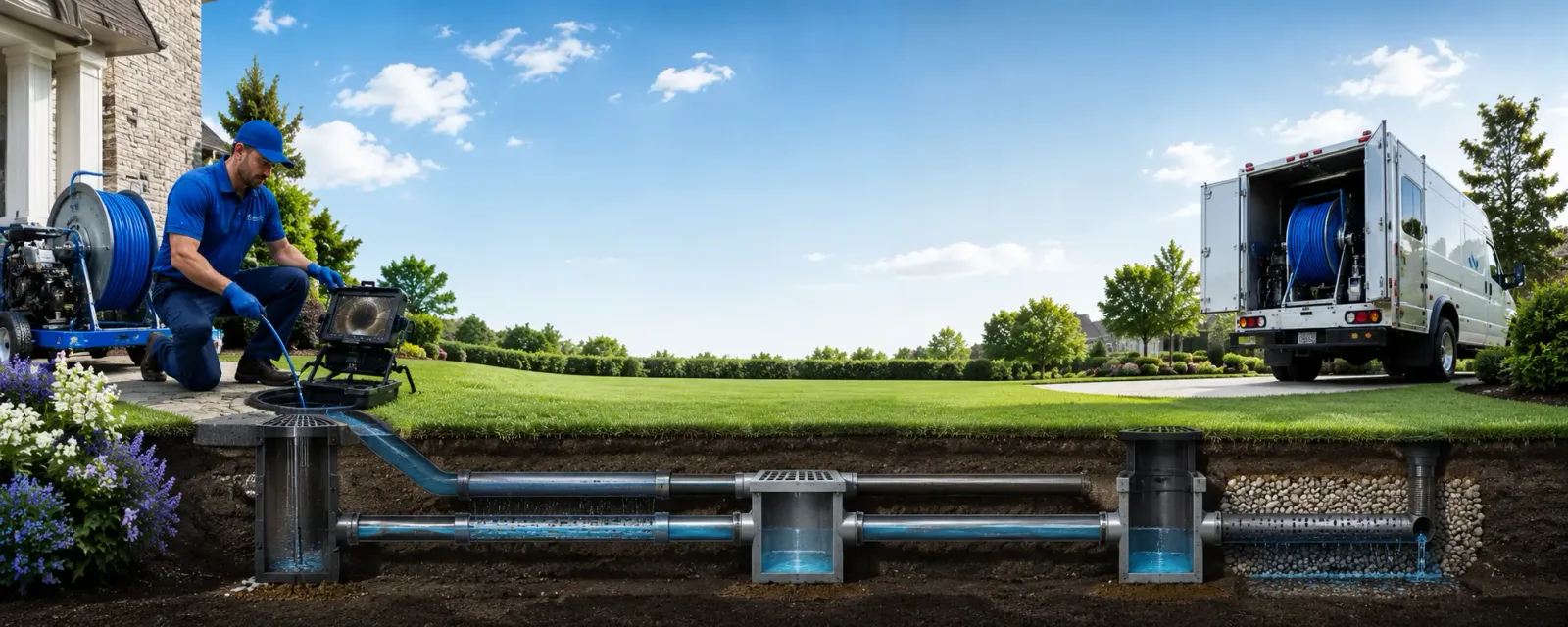 Outdoor drain cleaning information for Hoffman, MN